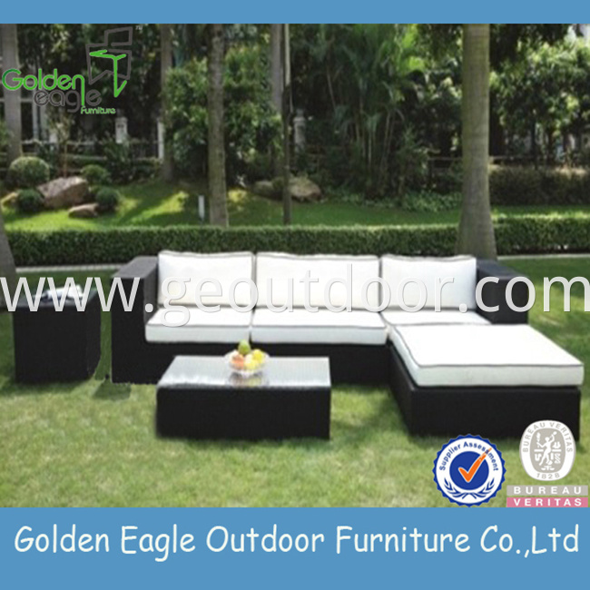 PE rattan outdoor sofa furniture aluminium